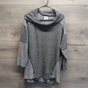 Sunday Cowl Neck Pullover Knit Sweater Women's Plus Size 1X